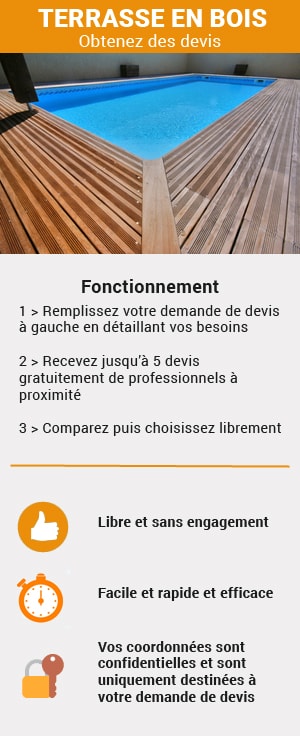 Recevez des devis travaux pour la construction de votre terrasse en bois